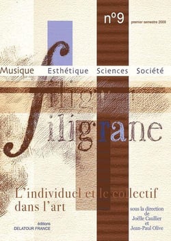 Revue filigrane n09 - l'individuel et le collectif dans l'art
