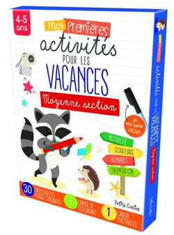 Mes premières activités de vacances : moyenne section