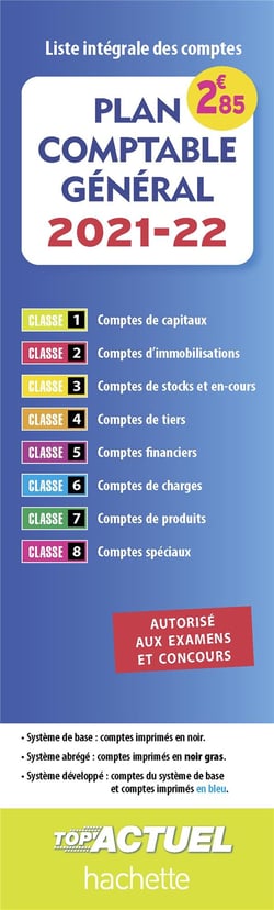 Plan comptable général - liste intégrale des comptes (édition 2021/2022)