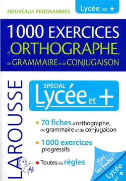 1000 exercices d'orthographe, de grammaire et de conjugaison
