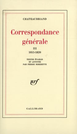 Correspondance générale Tome 3