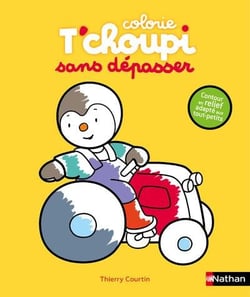 Colorie T'choupi sans dépasser (Tracteur)