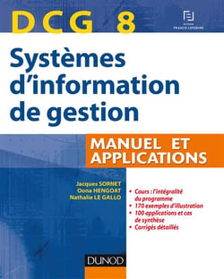 DCG 8 - systèmes d'information de gestion - manuel et applications