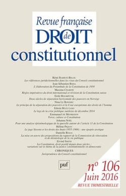 Revue française de droit constitutionnel n.106