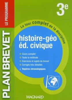 Le programme - histoire, géographie, éducation civique - 3ème
