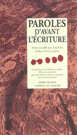 Paroles d'avant l'ecriture