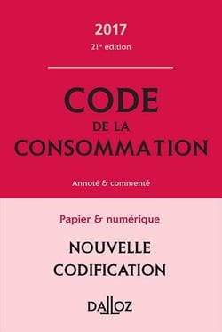 CODE DE LA CONSOMMATION 2016 COMMENTE
