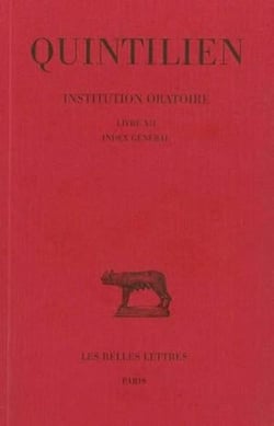 Institution oratoire Tome 7 - livre XII, index