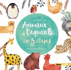 Animaux à l'aquarelle en 5 étapes - koala, lama, loutre & Co