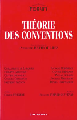 Theorie des conventions - edition 2001