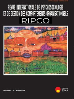 REVUE INTERNATIONALE DE PSYCHOSOCIOLOGIE N°66 VOL XXVI : REVUE INTERNATIONALE DE PSYCHOSOCIOLOGIE N°66 VOL XXVI