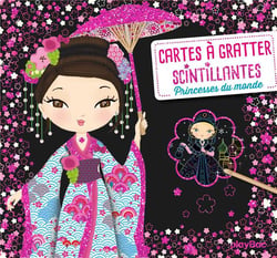 Cartes à gratter scintillantes -  Princesses du monde - Minimiki