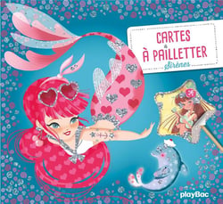 Cartes à pailleter -  Sirènes
