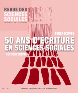 Revue des sciences sociales n.68 : 50 ans d'écriture en sciences sociales : rétrospectives et perspectives