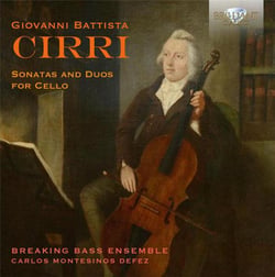 Giovanni Battista Cirri : Sonates et duos pour violoncelle