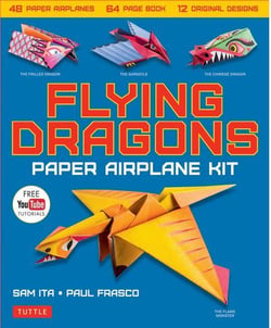 Flying dragons - paper airplane kit