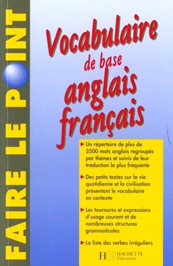 Vocabulaire de base anglais-francais