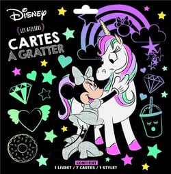 Les ateliers disney - minnie et la licorne - cartes à gratter
