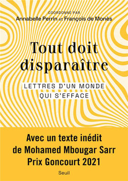 Tout doit disparaître : lettres d'un monde qui s'efface