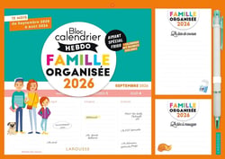 Le petit calendrier hebdo de la famille organisée 2026