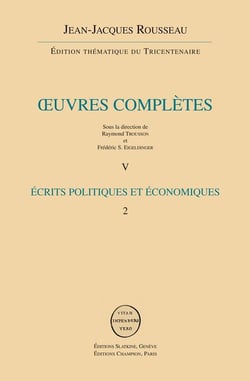 Oeuvres complètes t.5 - écrits politiques et économiques t.2