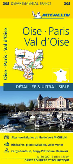 Cartes départementales n.305 : Oise, Paris, Val d'Oise