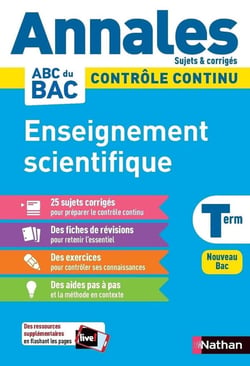 Annales Bac 2024 - Enseignement Scientifique Terminale - Corrigé
