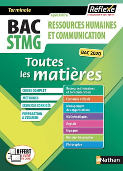 Mémos réflexes Tome 2 : bac STMG - spécialité - ressources humaines et communication - toutes les matières - terminale (édition 2018)
