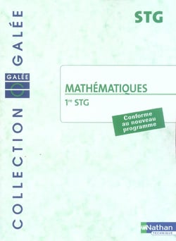 Mathématiques - 1ère stg - pochette de l'élève (édition 2005)