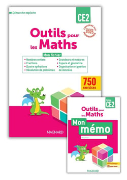 Outils pour les maths : CE2 : par domaine - Fichier de l'élève + Mémo