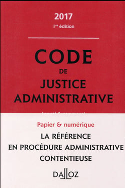 CODE DES PROCEDURES ADMINISTRATIVES 2017 (COMMENTE)