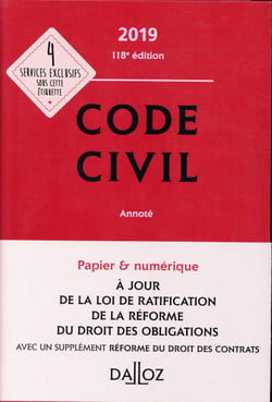 Code civil annoté (édition 2019) (118e édition)