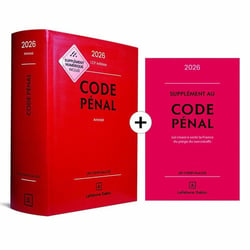 Code pénal annoté + Supplément "loi narcotrafic" inclus (édition 2026) (123e édition)