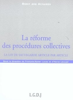 La réforme des procédures collectives