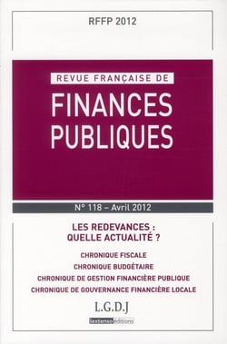Revue française de finances publiques n.118 : les redevances : quelle actualité ?