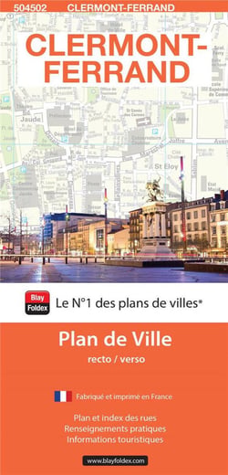 Clermont-Ferrand : plan de ville (édition 2023)