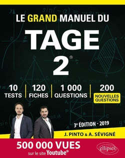 Le grand manuel du tage 2 - 120 fiches de cours (3e édition)