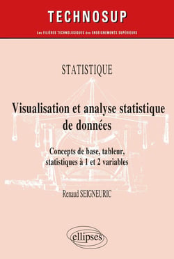 Statistique : visualisation et analyse statistique de données - concepts de base, tableur, statistiques à 1 et 2 variables