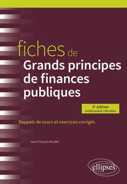 Fiches de grands principes de finances publiques