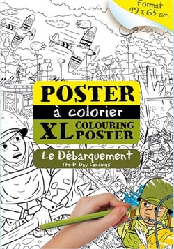 Le débarquement - poster à colorier XL