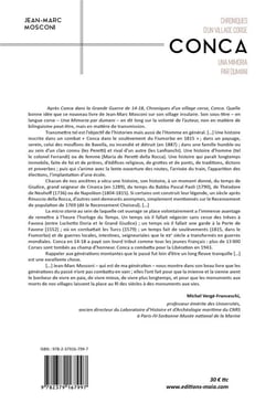 Conca, una mimoria par dumani : chroniques d'un village corse