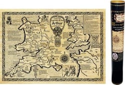 Carte des légendes du Roi Arthur