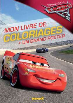 Mon livre de coloriages - cars 3 - + un grand poster