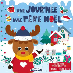 Mon p'tit Hemma : Une journée avec Père Noël : une histoire avec plus de 80 stickers repositionnables