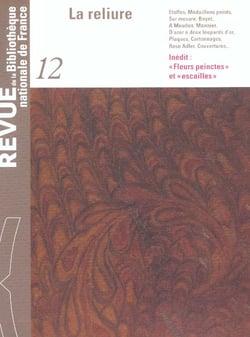 Revue de la bnf 12 . la reliure - vol12