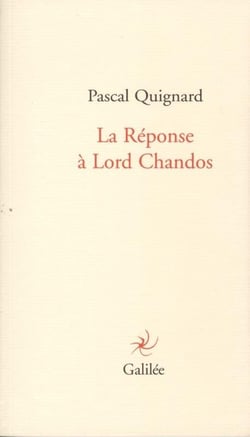 La réponse à lord Chandos