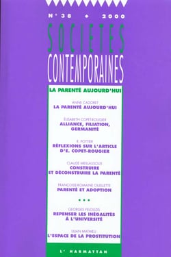 SOCIETES CONTEMPORAINES n.38 : la parenté aujourd'hui