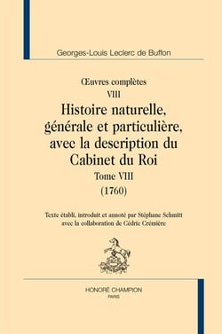 Oeuvres complètes Tome 8 - histoire naturelle Tome 8