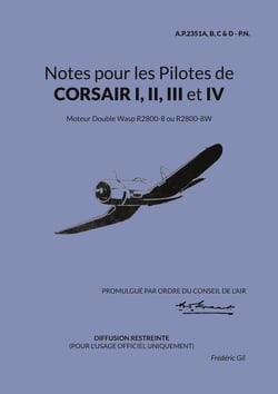 Notes pour les Pilotes de CORSAIR I, II, III et IV : Moteur Double Wasp R2800-8 ou R2800-8W