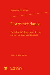 Correspondance - de la Société des gens de lettres au jury du prix Vie heureuse